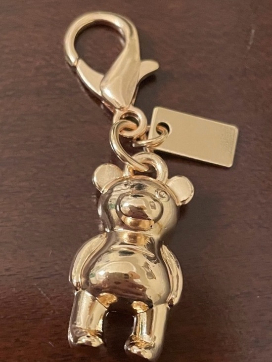 Coach Accessories - Coach Gold Teddy Bear Key Charm
